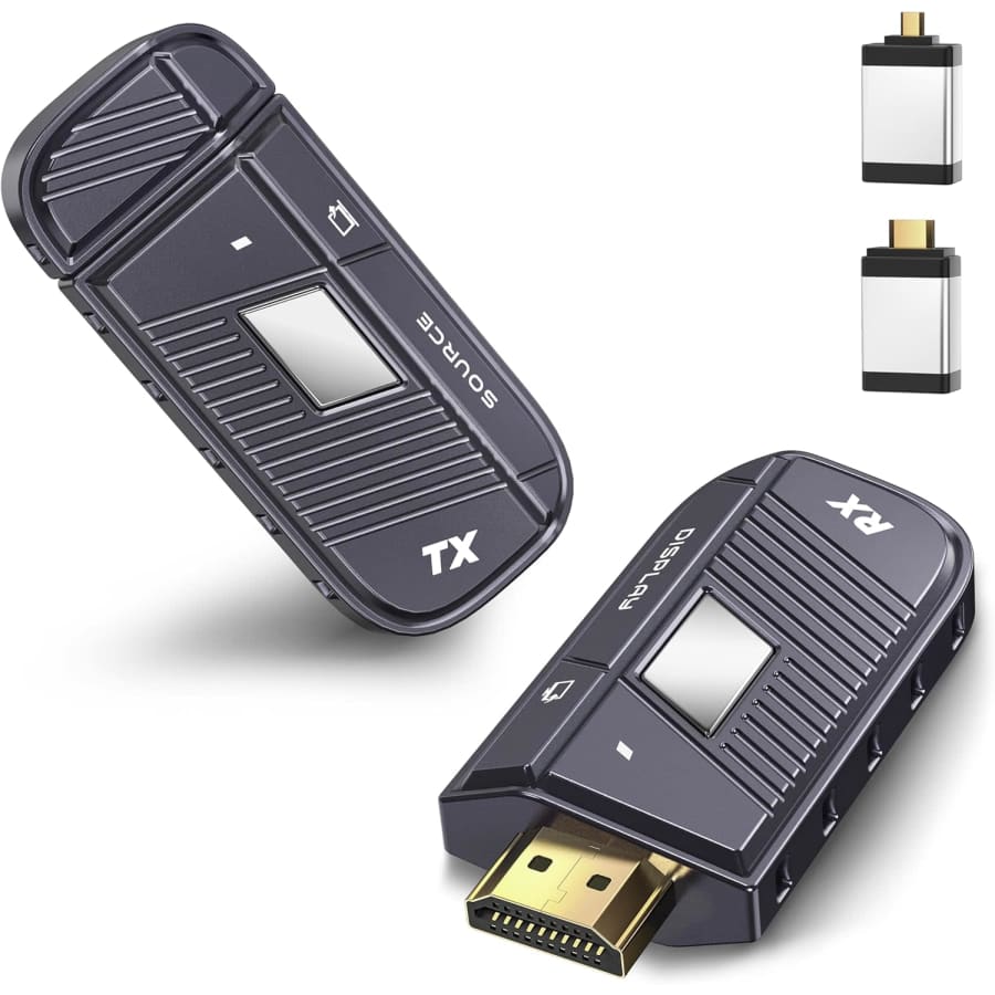 TeckyGem Wireless HDMI Transmitter and Receiver: $27.99 TeckyGem Wireless HDMI Transmitter and Receiver: $27.99