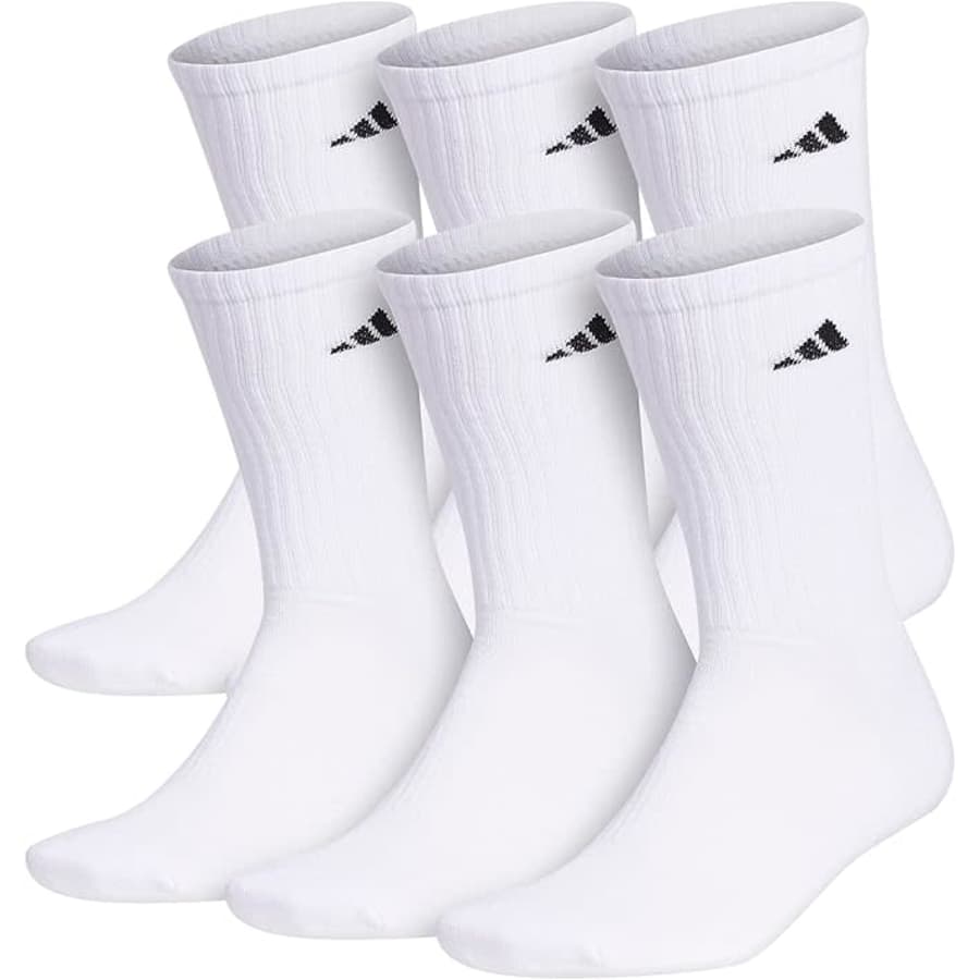 adidas Men's Athletic Cushioned Arch Compression Crew Socks 6-Pack: $13 adidas Men's Athletic Cushioned Arch Compression Crew Socks 6-Pack: $13