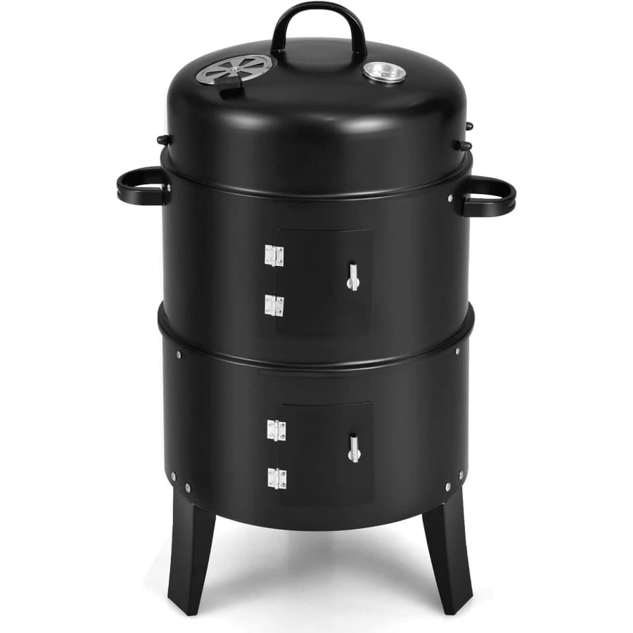 Giantex 3-in-1 Outdoor Smoker Grill: $60