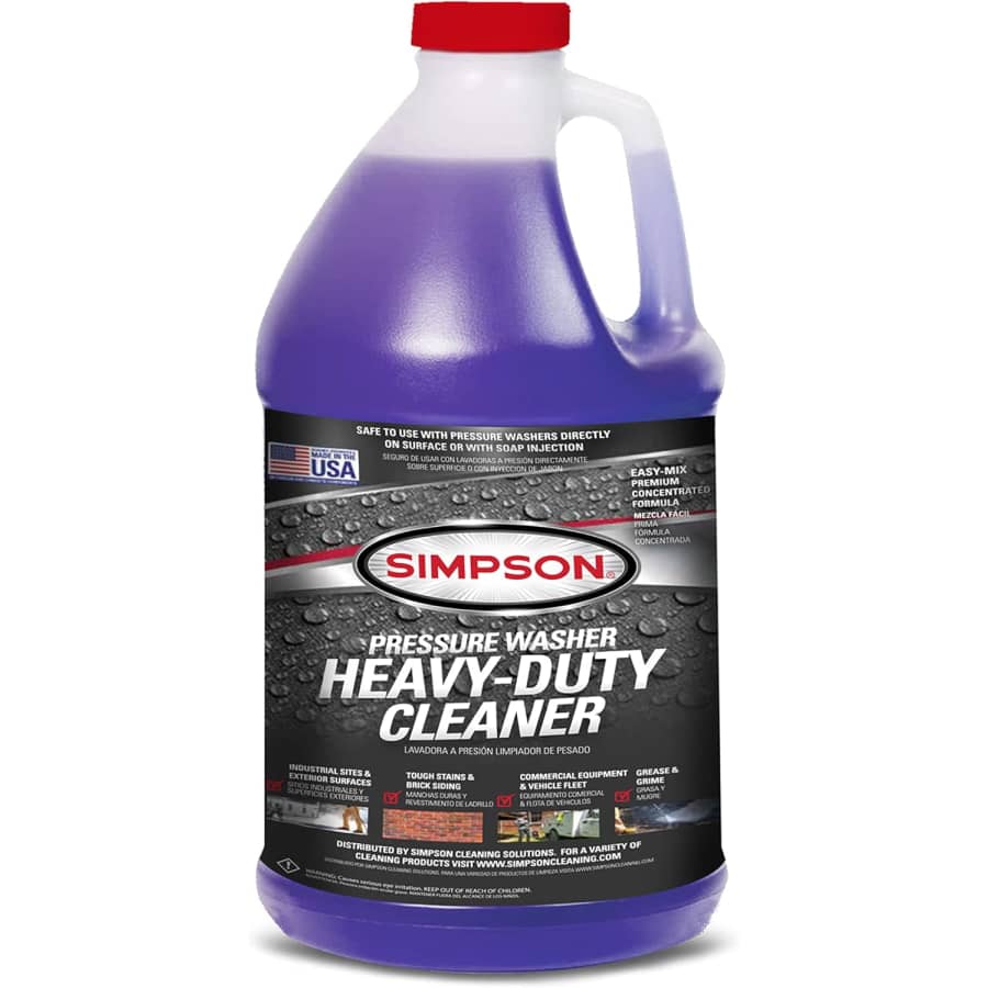 Simpson 1-Gallon Pressure Washer Heavy-Duty Cleaner: $8.91 Simpson 1-Gallon Pressure Washer Heavy-Duty Cleaner: $8.91