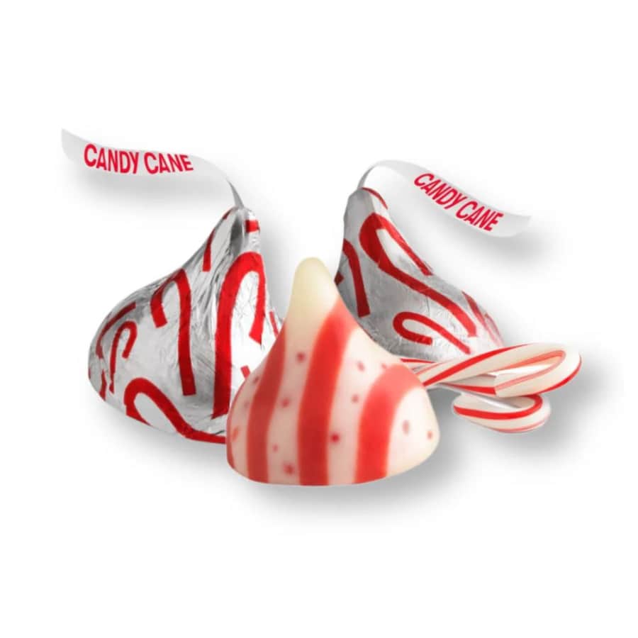 Hershey's Kisses Candy Cane Chocolates 5-lb Bag: $25