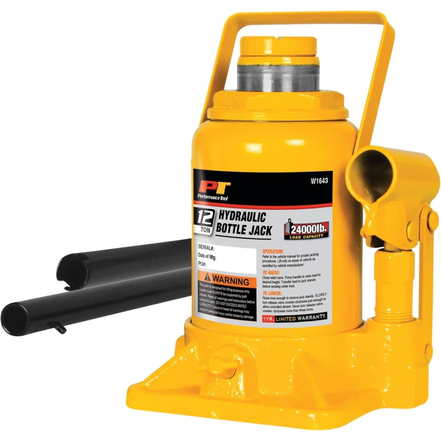 Performance Tools 12-Ton Shorty Bottle Jack: $41