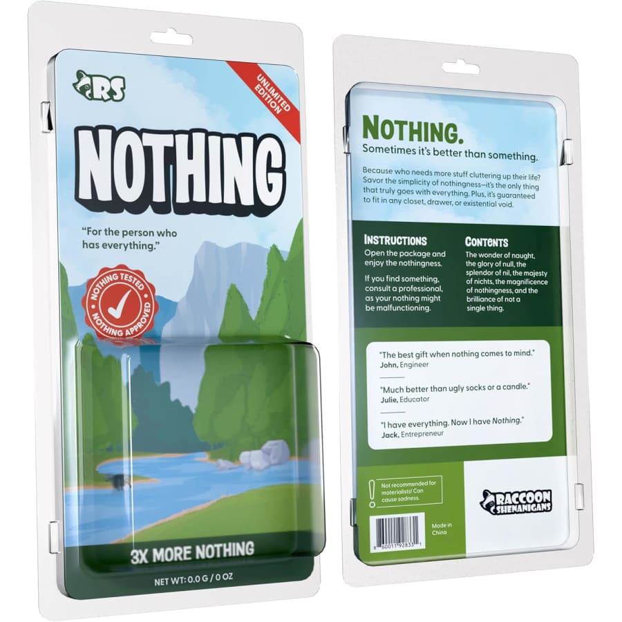 Nothing Gift: $9.99
