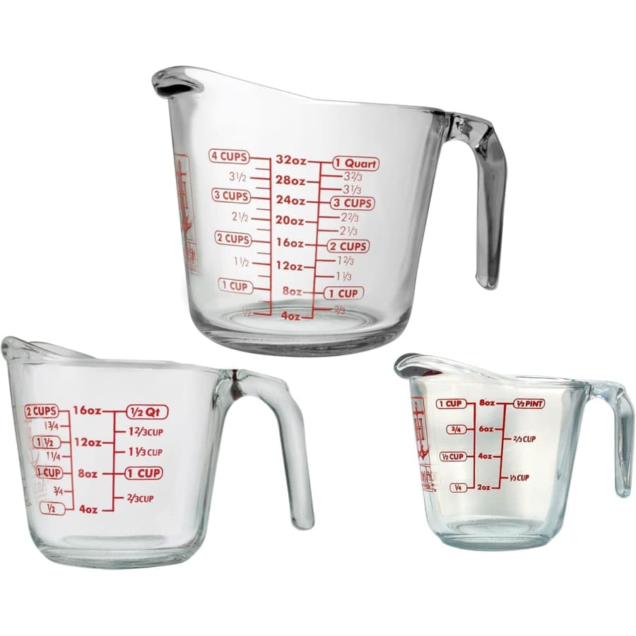 Anchor Hocking 3-Piece Glass Measuring Cups Set: $13.49