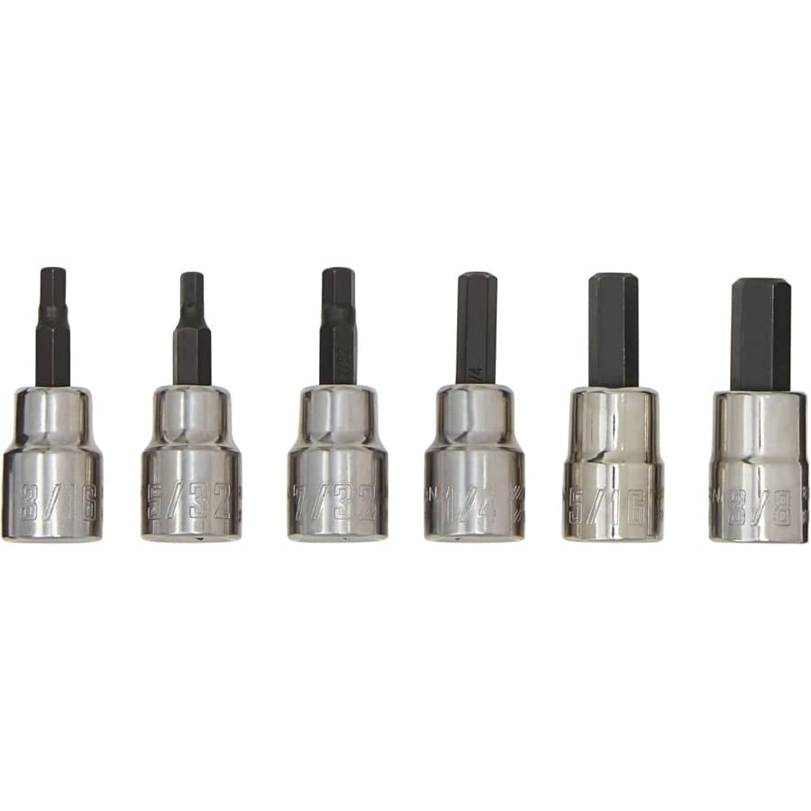 Craftsman 3/8" Drive 6-Piece SAE Hex Bit Socket Set: $19