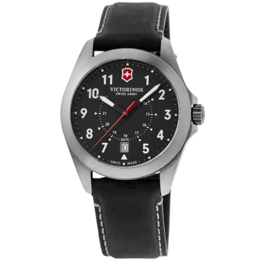 Victorinox Men's Swiss Army Heritage Leather Strap Watch: $149