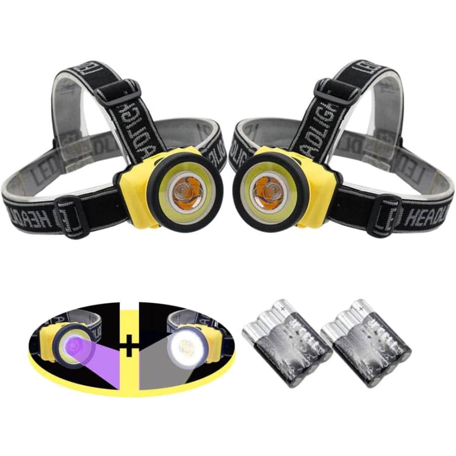 Headlamp 2-Pack w/ Batteries: $6.69