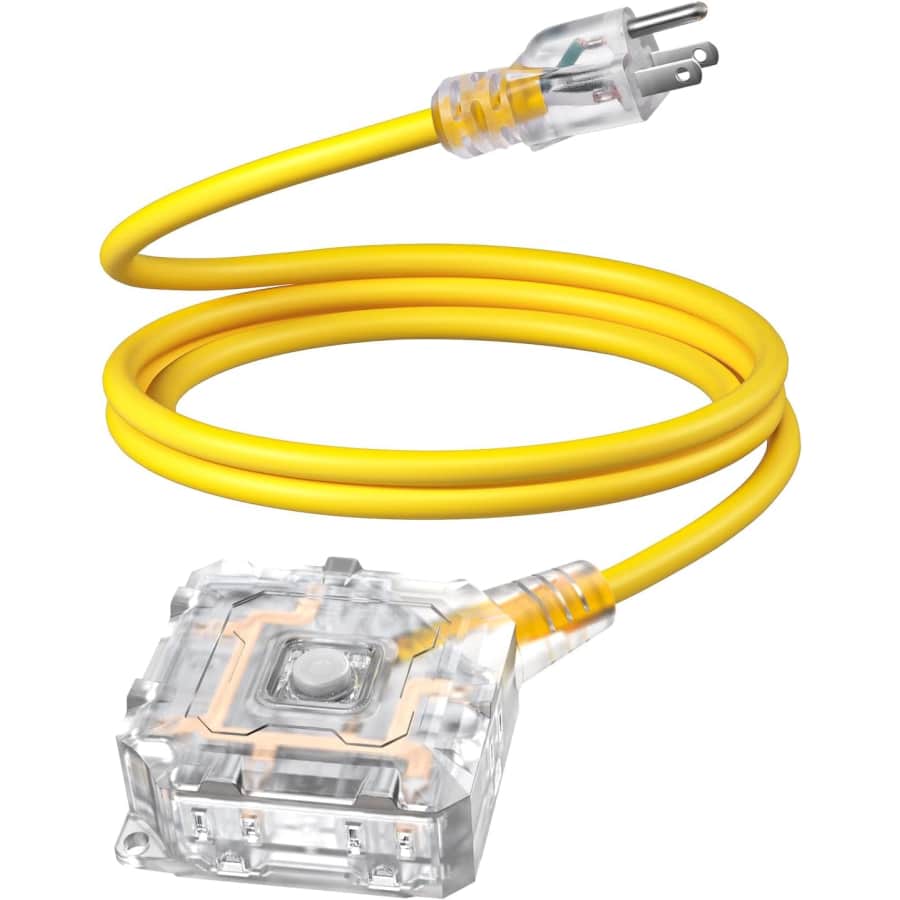 6-Foot 6-Outlet Outdoor Extension Cord: $15 6-Foot 6-Outlet Outdoor Extension Cord: $15