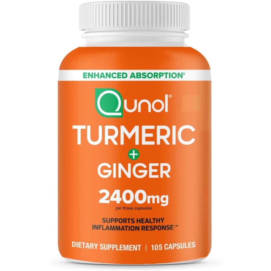 Qunol 105-Count 2400mg Turmeric Curcumin with Black Pepper & Ginger: $22 via Subscribe & Save