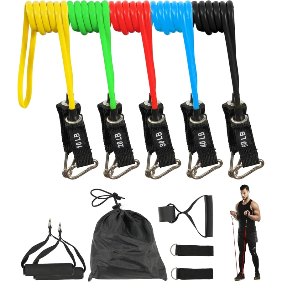 Fitvids 5-Level Resistance Loop Bands Set: $9.90