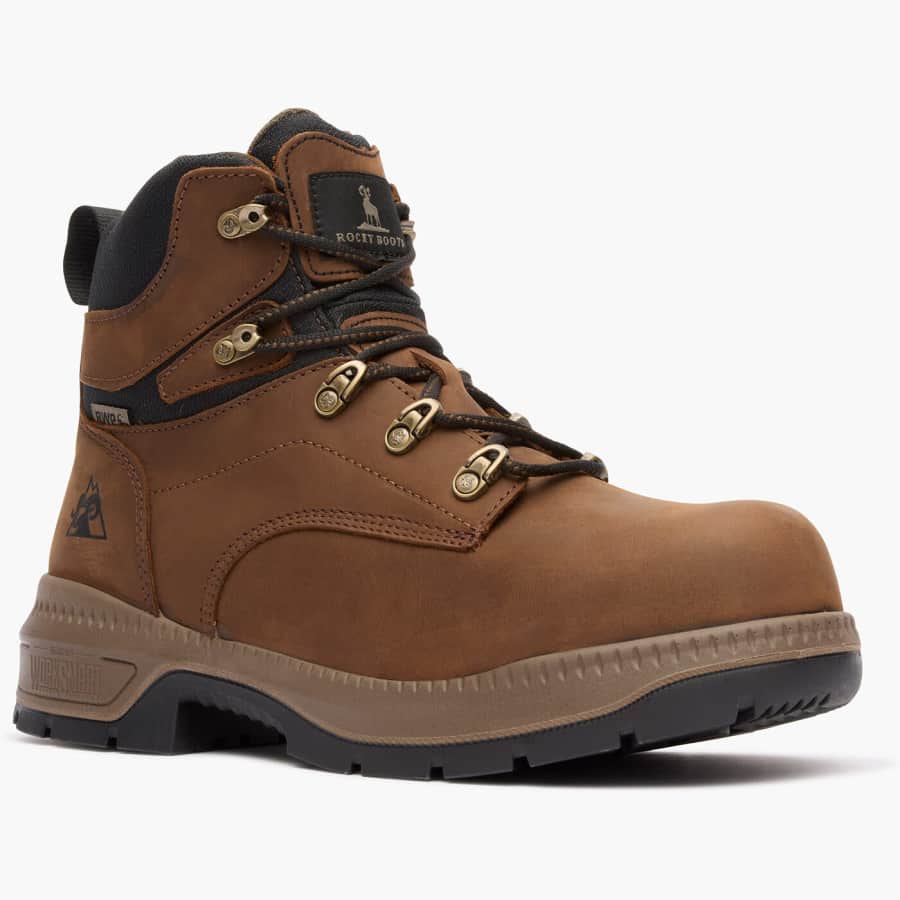 Rocky Boots Men's Worksmart Waterproof Composite Toe Workboots: $69 Rocky Boots Men's Worksmart Waterproof Composite Toe Workboots: $69