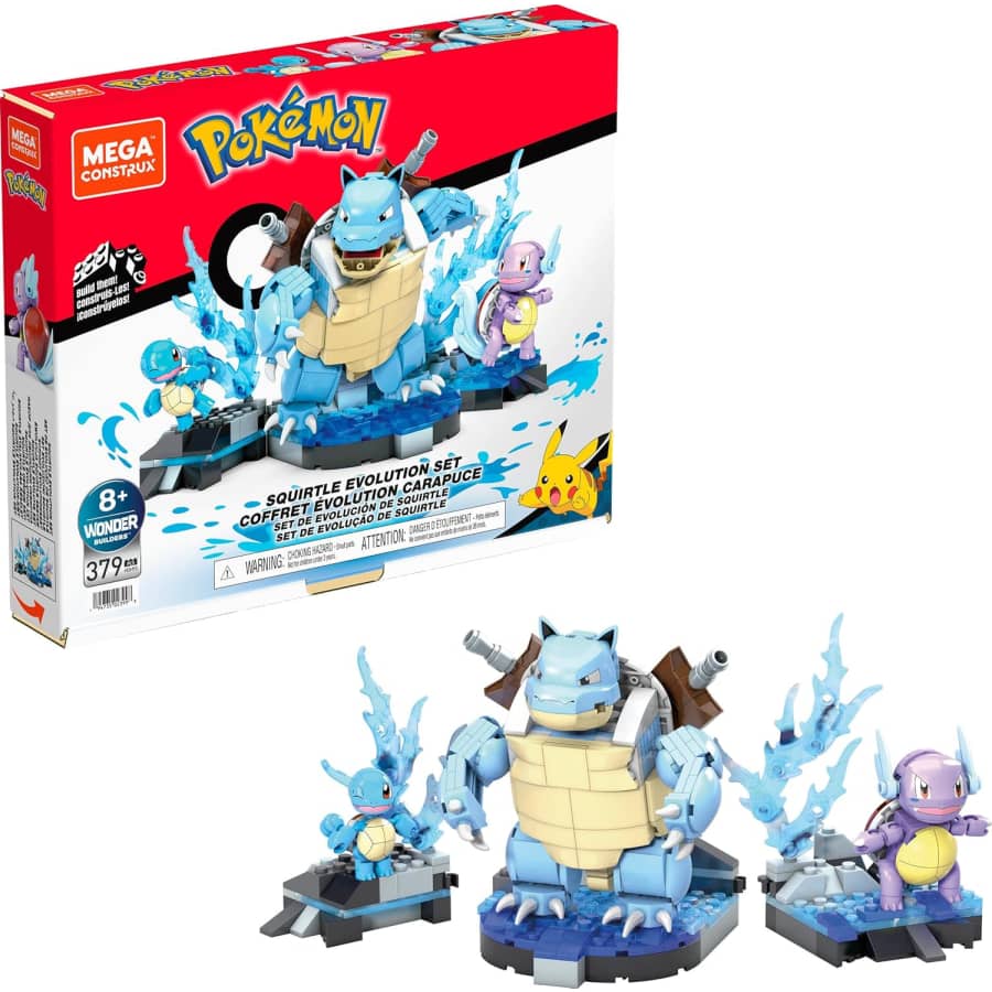 MEGA Pokémon Squirtle Evolution 379-Piece Building Set: $19.97 MEGA Pokémon Squirtle Evolution 379-Piece Building Set: $19.97