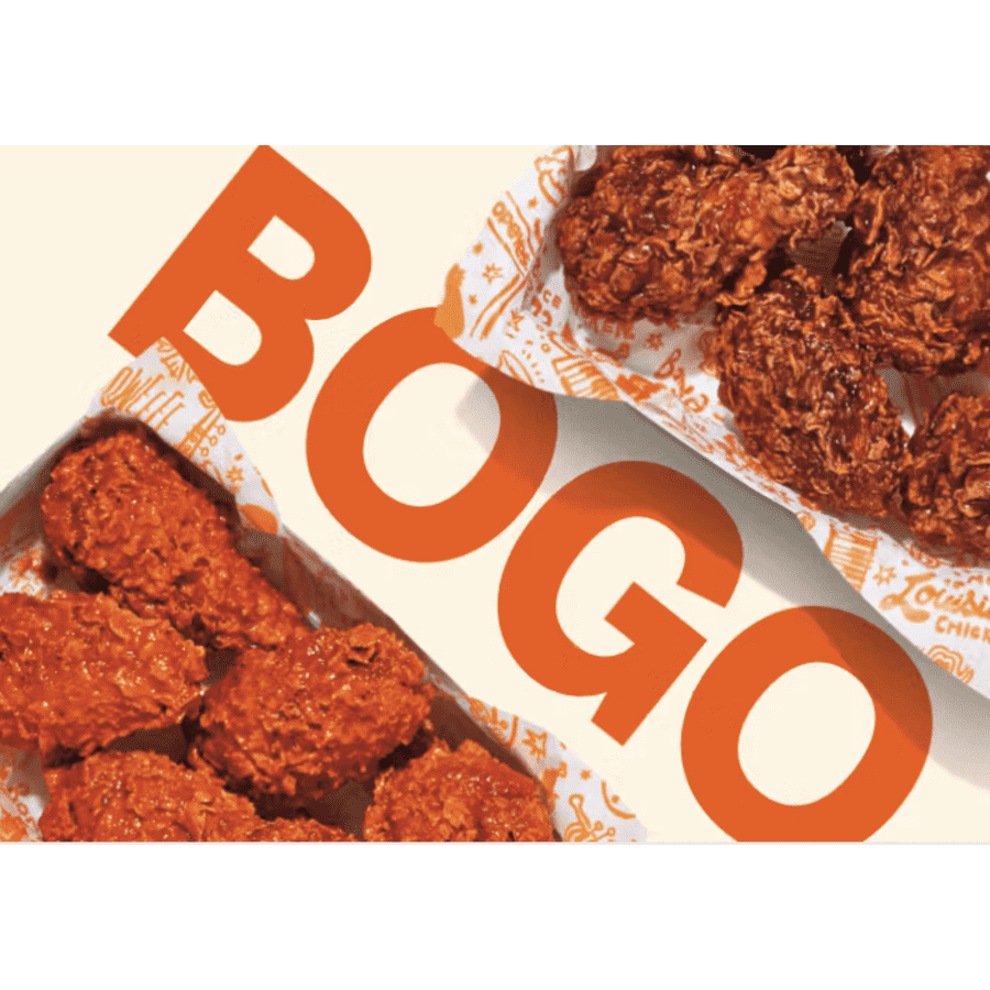 Popeyes 6-Piece Spicy Bone-In Wings: Free w/ other wings purchase Popeyes 6-Piece Spicy Bone-In Wings: Free w/ other wings purchase