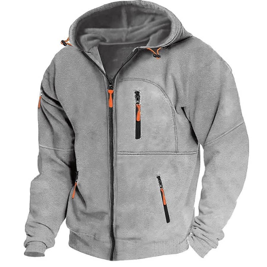 Men's Fleece Full Zip Hoodie: $9