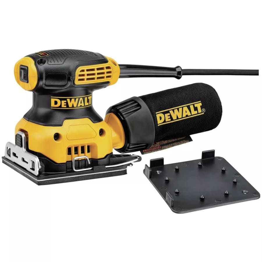 Certified Refurb DeWalt 2.3A 1/4 Sheet Corded Finishing Sander Kit: $47