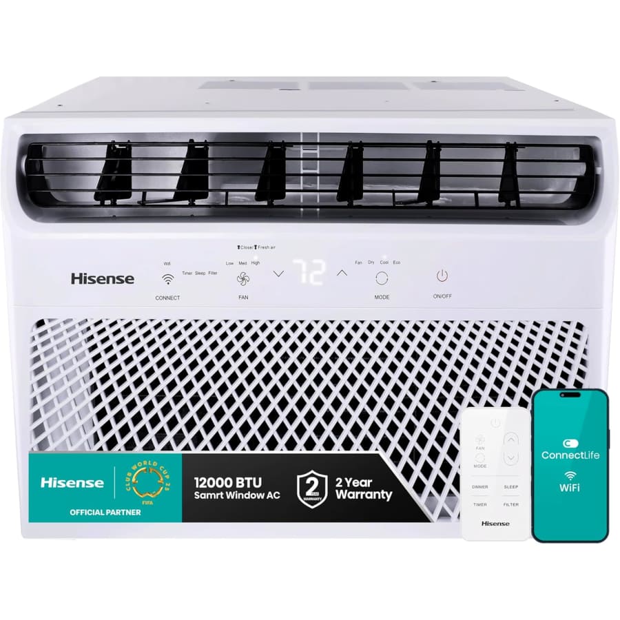 Hisense 12,000-BTU Window Air Conditioner: $350 Hisense 12,000-BTU Window Air Conditioner: $350