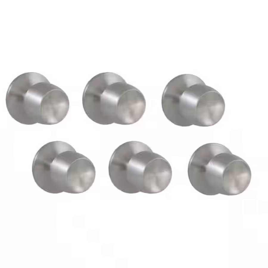 Defiant Brandywine Stainless Steel Passage Hall and Closet Door Knob 6-Pack: $24 Defiant Brandywine Stainless Steel Passage Hall and Closet Door Knob 6-Pack: $24