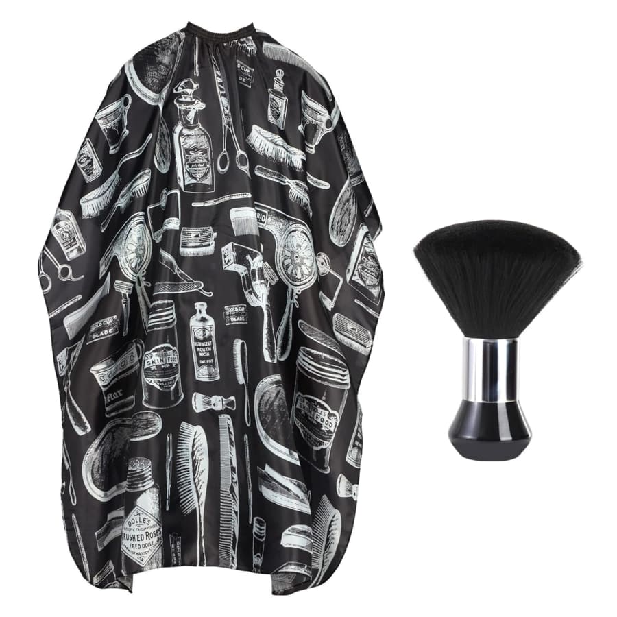 Hair Cutting Cape with Neck Duster Brush: $5.39