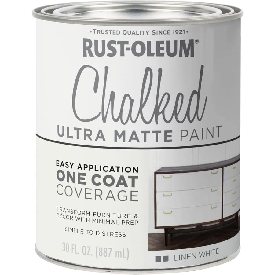 Rust-Oleum Ultra Matte Interior Chalked Paint 30-oz. Can: $22 Rust-Oleum Ultra Matte Interior Chalked Paint 30-oz. Can: $22