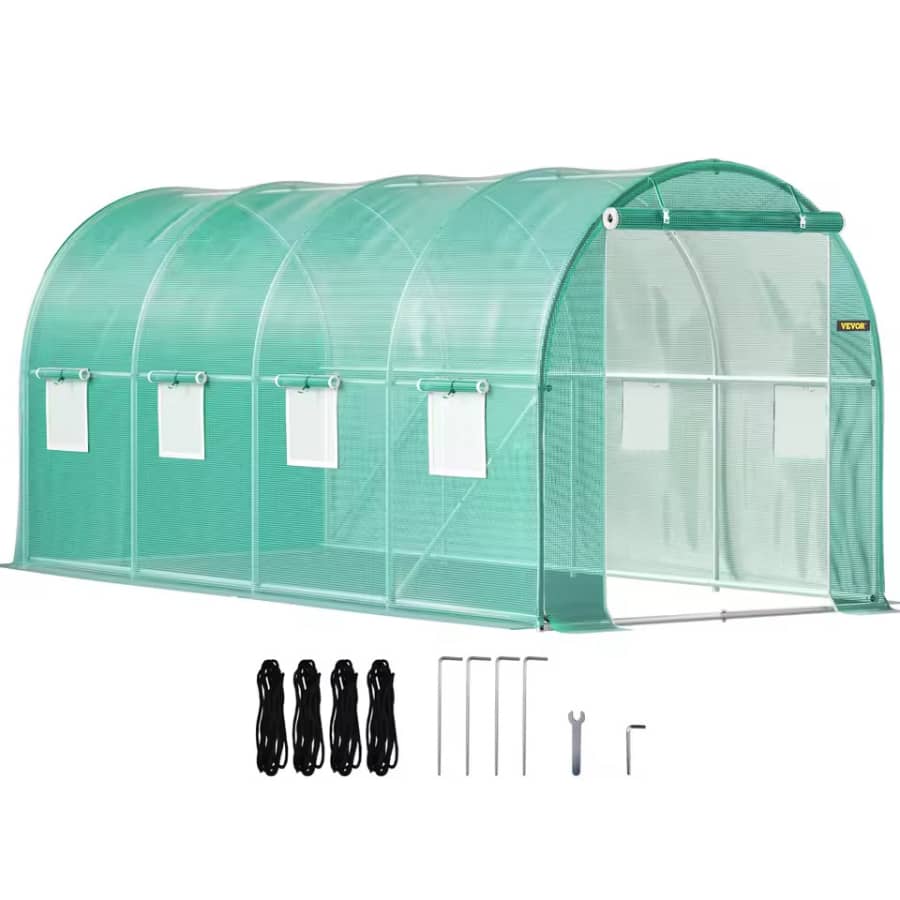 Vevor Walk-In 15'x7'x7' Tunnel Greenhouse: $60.68