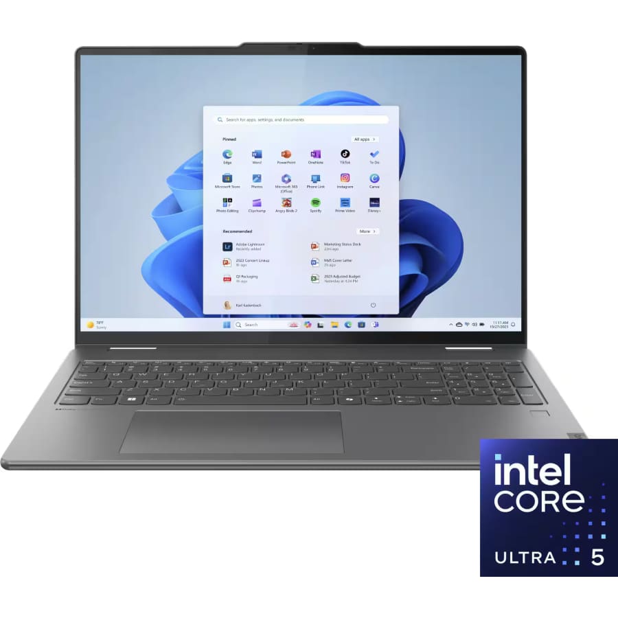 Lenovo Yoga 7i Intel Core Ultra 5 16" 2-in-1 Touchscreen Laptop: $499.99