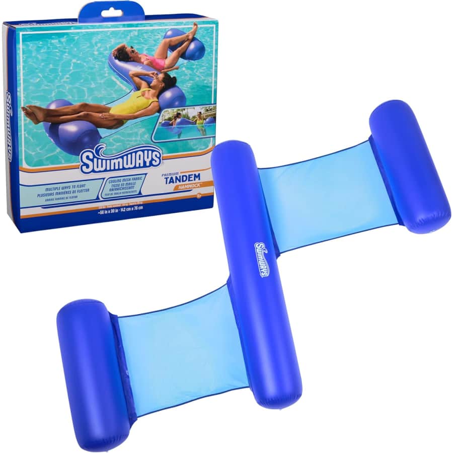 SwimWays Tandem Hammock Pool Lounger: $10.34