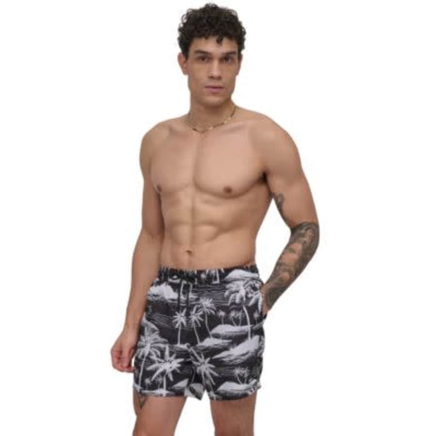 DKNY Men's Euro Performance 5" Volley Shorts: $14.83