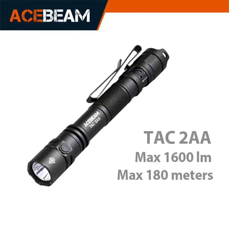 Acebeam 1,600-Lumen TAC 2AA EDC Flashlight: $14.93 Acebeam 1,600-Lumen TAC 2AA EDC Flashlight: $14.93
