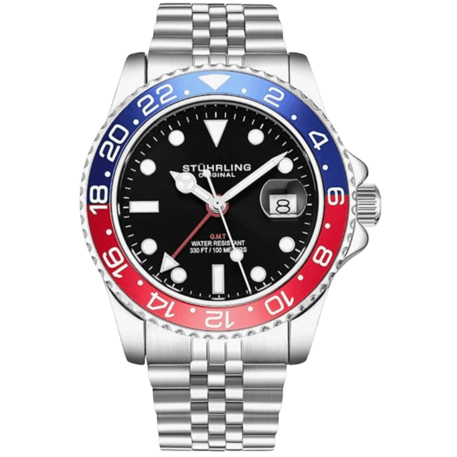 Stuhrling Original Men's Jubilee GMT Swiss Quartz Watch: $63 Stuhrling Original Men's Jubilee GMT Swiss Quartz Watch: $63