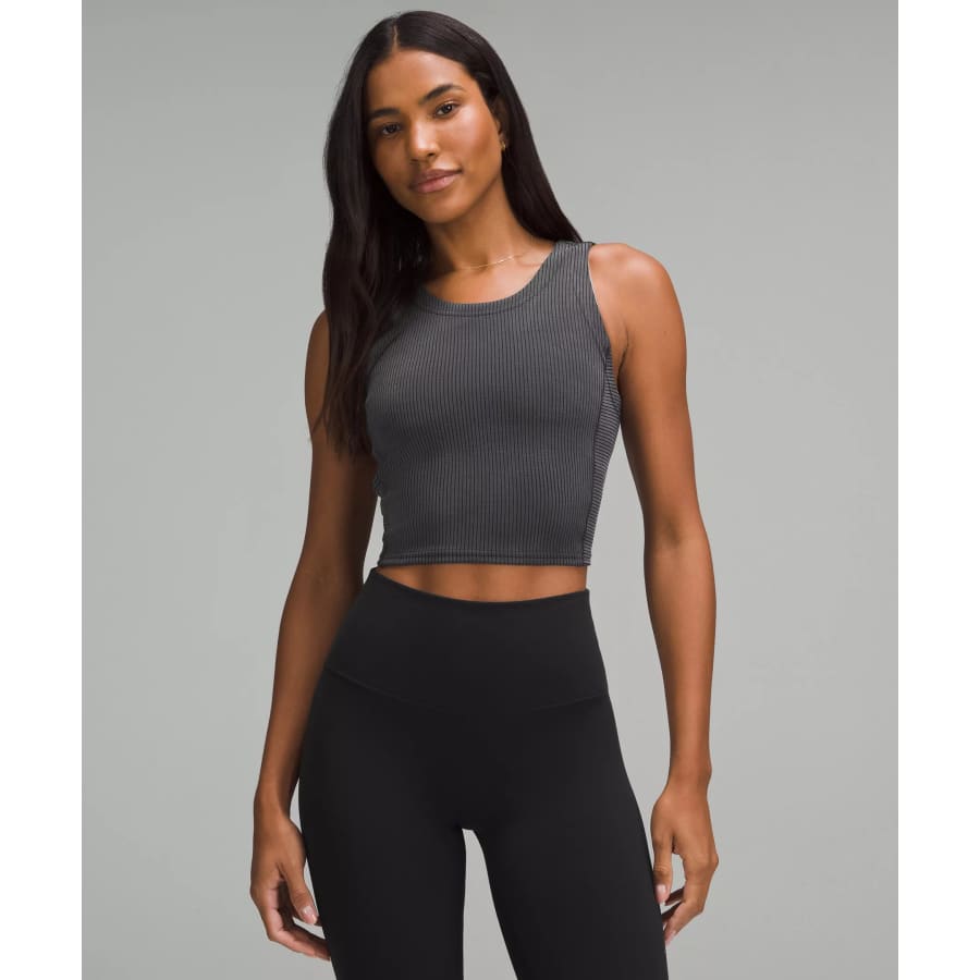 lululemon Women's Ribbed Softstreme Cropped Tank Top: $29 lululemon Women's Ribbed Softstreme Cropped Tank Top: $29