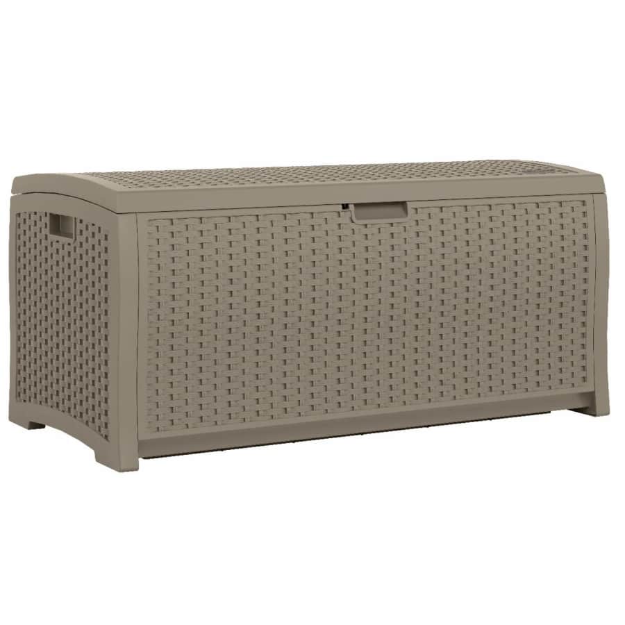 Suncast 73-Gallon Plastic Deck Box: $87.45 Suncast 73-Gallon Plastic Deck Box: $87.45