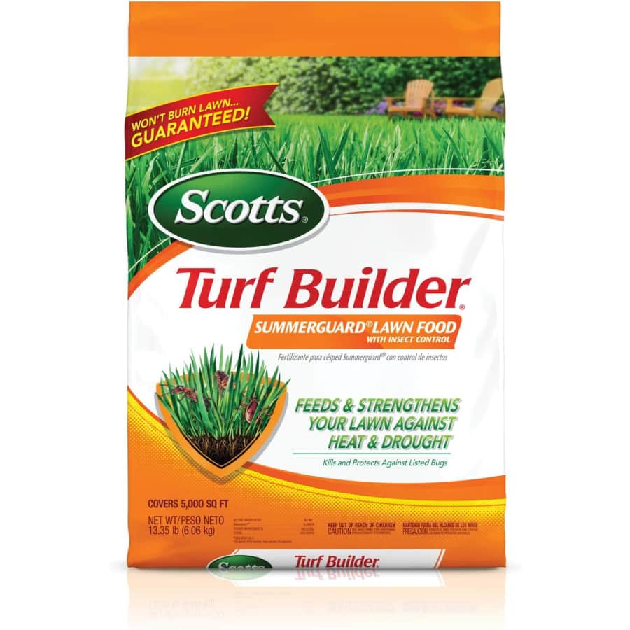 Scotts Turf Builder SummerGuard Lawn Food 13-lb. Bag: $22 Scotts Turf Builder SummerGuard Lawn Food 13-lb. Bag: $22