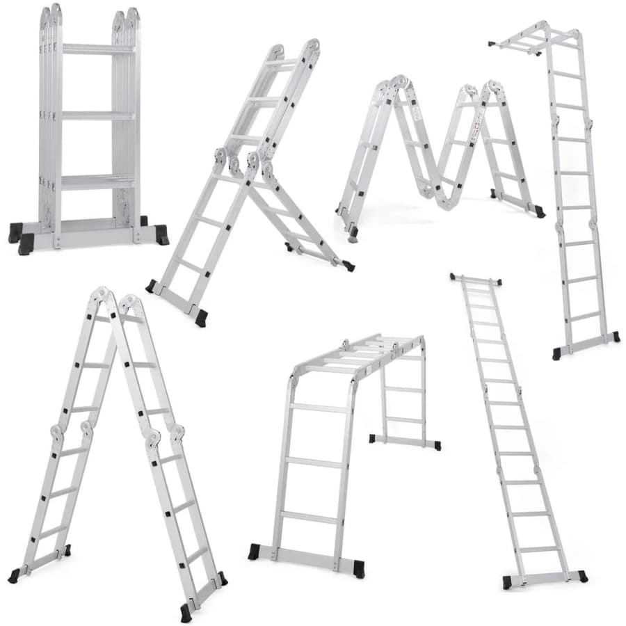 Ktaxon 12.5-Foot 7-in-1 Multi-Purpose Scaffold Ladder: $94