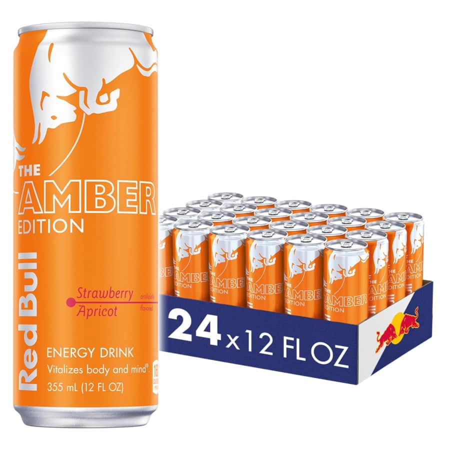 Red Bull Amber Edition 12-oz. Energy Drink 24-Pack: $45 via Subscribe & Save Red Bull Amber Edition 12-oz. Energy Drink 24-Pack: $45 via Subscribe & Save