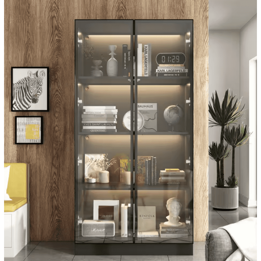 Display Cabinet w/ LED Lights: $215