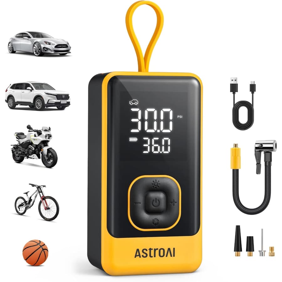 AstroAI L7 Air 150-PSI Portable Cordless Tire Inflator: $19.49