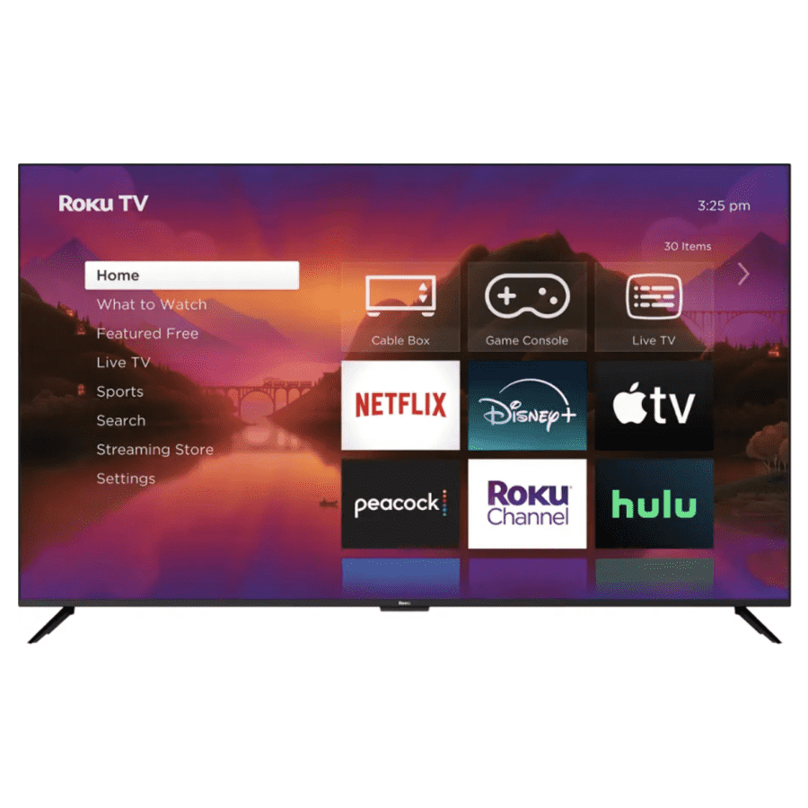 Roku Plus Series 75R6A5R 75" 4K HDR QLED UHD Smart TV: $500 Roku Plus Series 75R6A5R 75" 4K HDR QLED UHD Smart TV: $500
