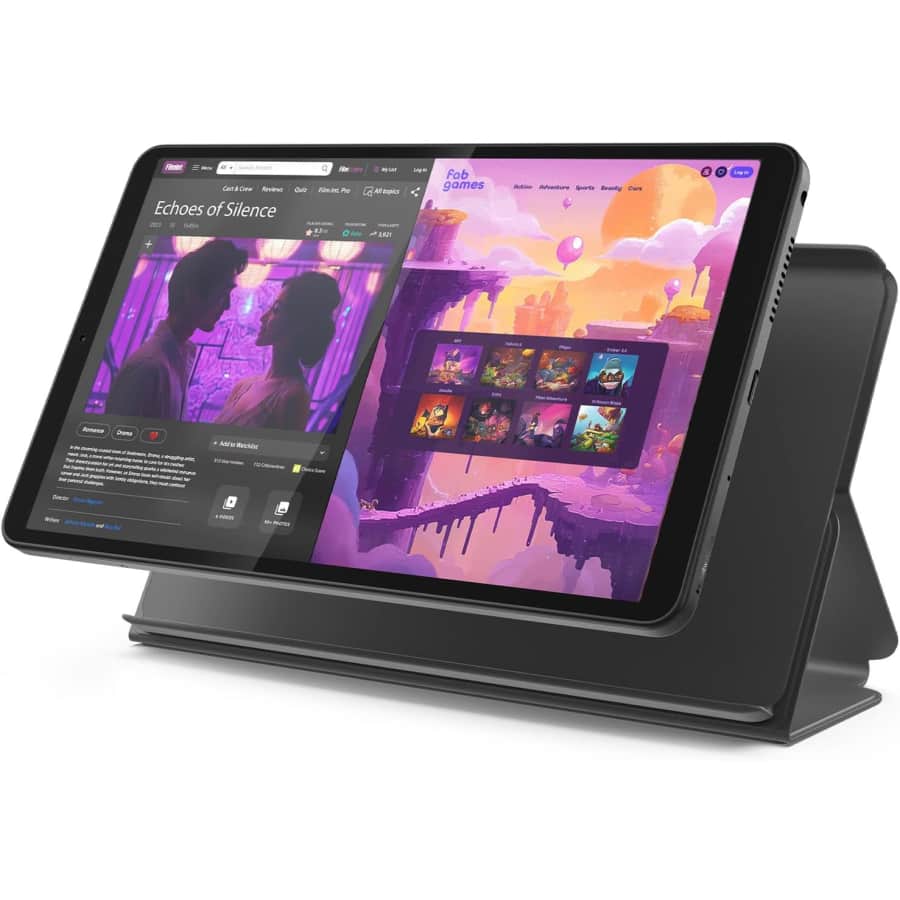 Lenovo Tab One 8.7" 64GB Android Tablet w/ Folio Case: $89.99
