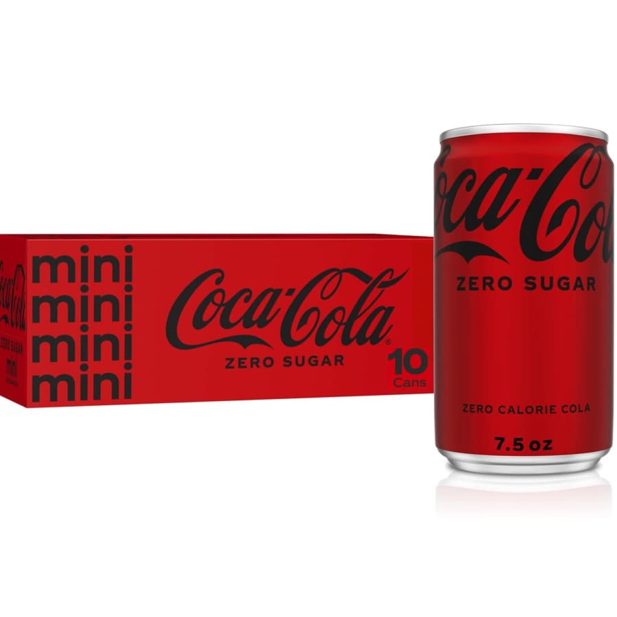 Coca-Cola Zero 7.5-oz. Can 10-Pack: 2 for $12 Coca-Cola Zero 7.5-oz. Can 10-Pack: 2 for $12