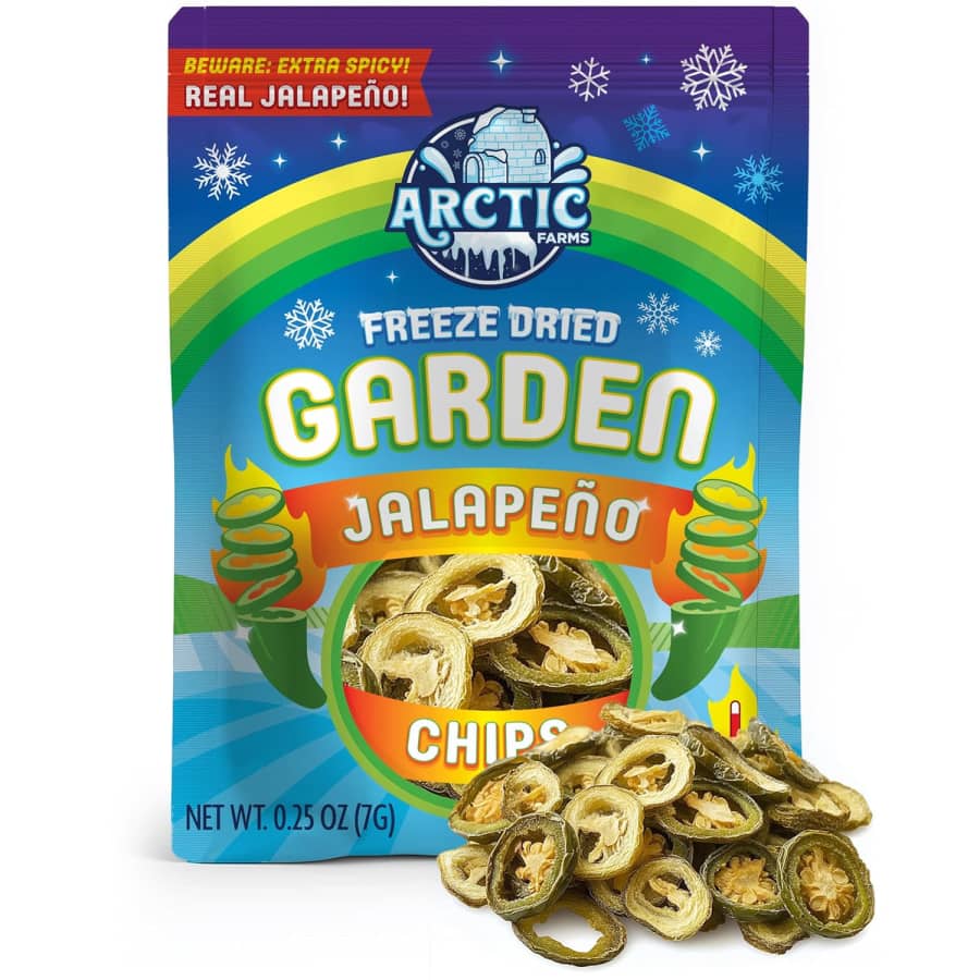 Arctic Farms Freeze Dried Garden Jalapeno Chips: $7.99 via Sub & Save