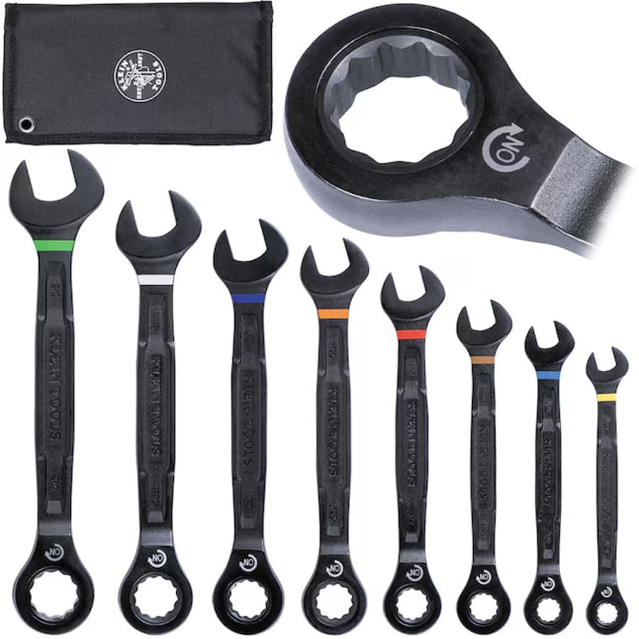 Klein Tools 8-Piece Standard (SAE) Combo Ratchet Wrench Set: $35 Klein Tools 8-Piece Standard (SAE) Combo Ratchet Wrench Set: $35