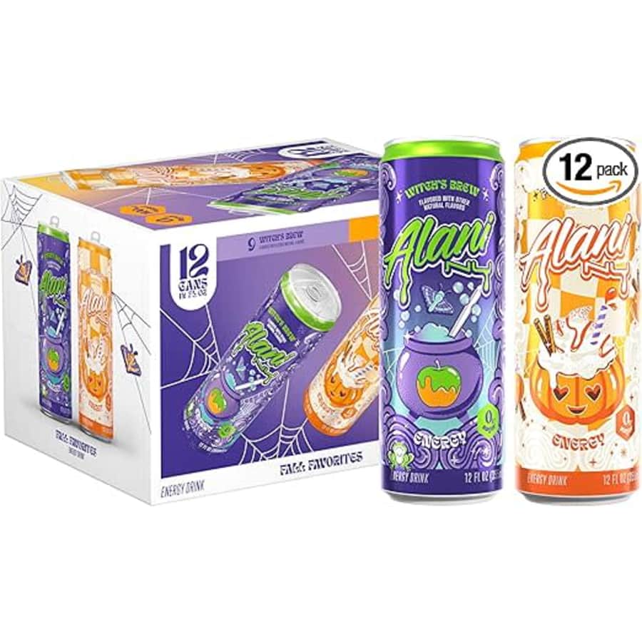 Alani Nu Sugar Free Witch's Brew & Pumpkin Cream Variety 12-Pack: $19.98 Alani Nu Sugar Free Witch's Brew & Pumpkin Cream Variety 12-Pack: $19.98