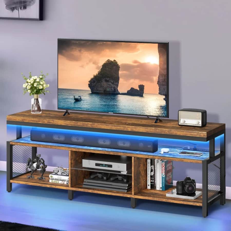 Yitahome 63" LED TV Stand for up to 70" TVs: $144