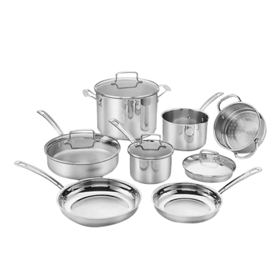 Cuisinart 11-Piece Chef's Classic Professional Stainless Cookware Set: $100