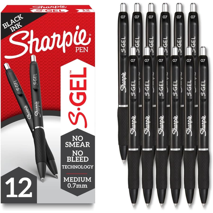 Sharpie S-Gel Medium Point Gel Pens 12-Pack: $8.32 w/ Sub & Save