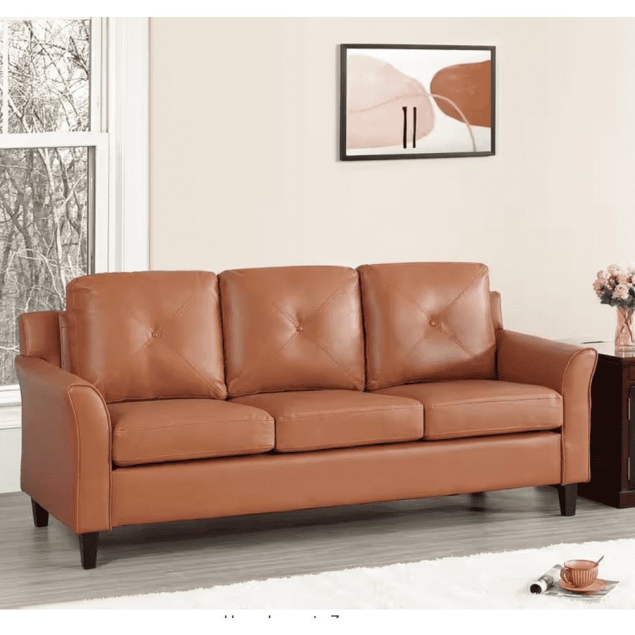 Homestock 80" Chesterfield 3-Seat Sofa: $241 Homestock 80" Chesterfield 3-Seat Sofa: $241