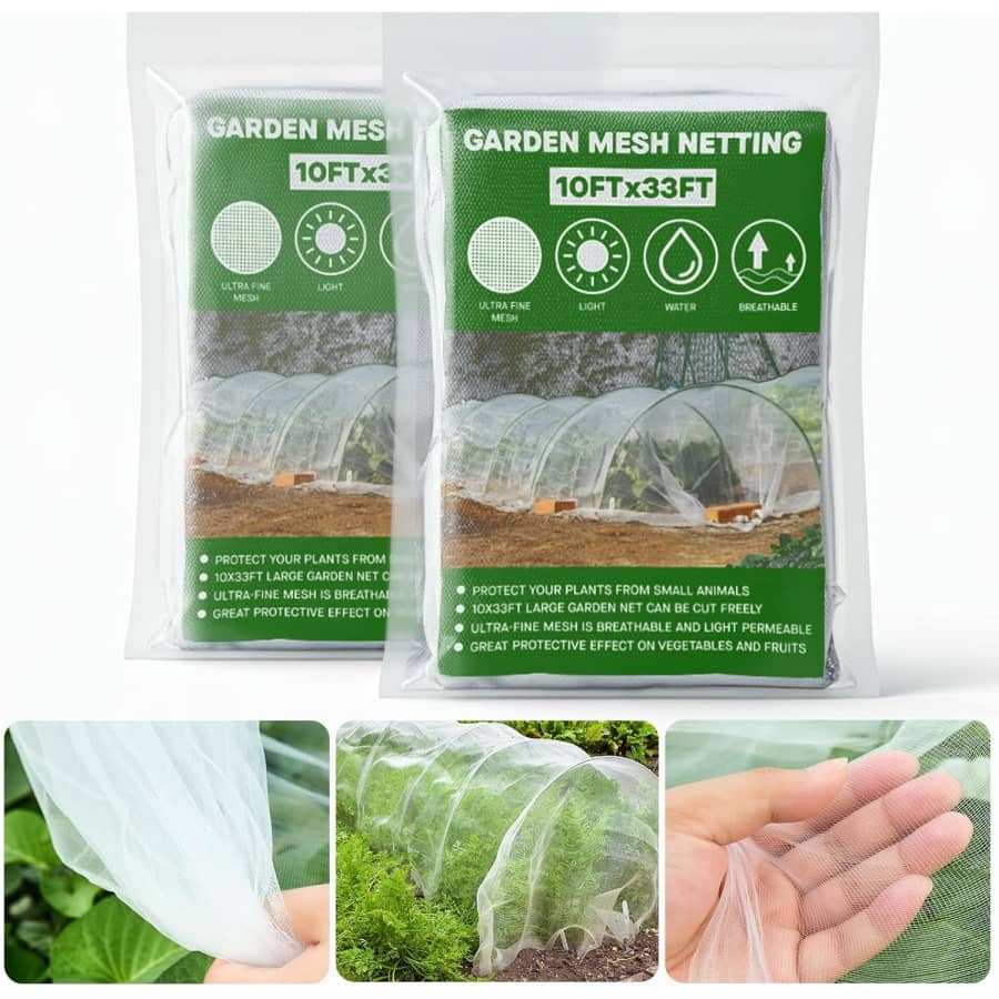 Twinkle Star 10x33-Foot Garden Netting 2-Pack: $20