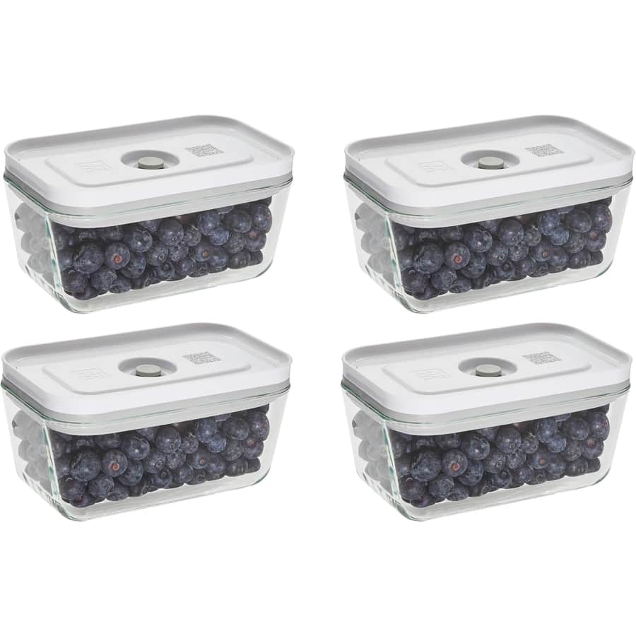 Zwilling Fresh & Save 4-Piece Small Glass Vacuum Sealer Containers: $40 Zwilling Fresh & Save 4-Piece Small Glass Vacuum Sealer Containers: $40