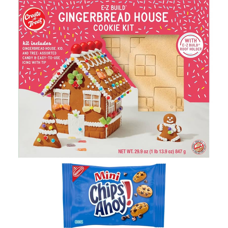 Create-A-Treat E-Z Build Gingerbread House Kit w/ Chips Ahoy!: $13.57