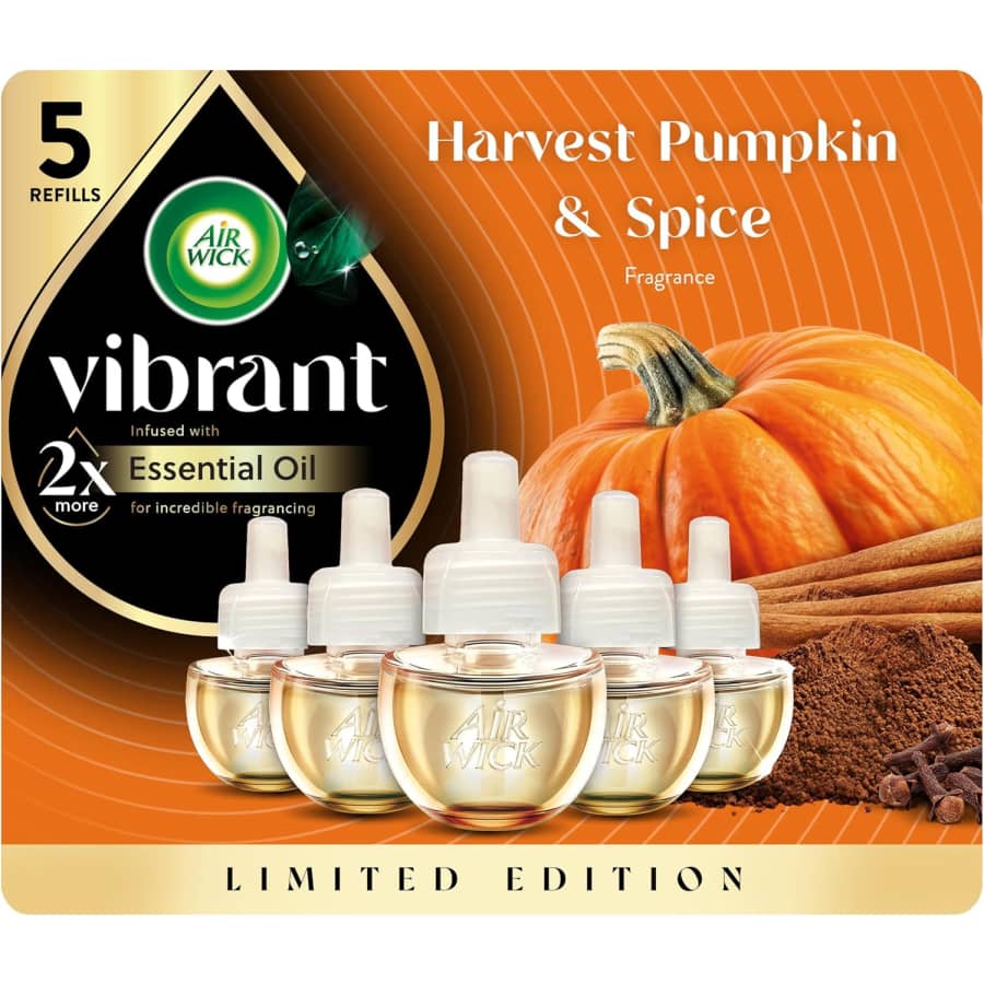 Air Wick Scented Oil Refills Harvest Pumpkin + Spice 5-Pack: $8.93 Air Wick Scented Oil Refills Harvest Pumpkin + Spice 5-Pack: $8.93